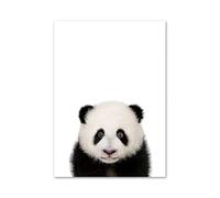 Impression sur Toile Peinture Affiches Et Impressions Nordiques Éléphant Zèbre Girafe Panda Koala Animaux Art Mural Toile Peinture Murale Photos Bébé Enfants Chambre Décor(G,30x40cm)