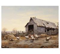 Impression Sur Toile Peinture Affiches Et Impressions Vintage De Paysages De Ferme De Campagne, De Prairies Et De Faune,art Mural, Décoration De Salon Et De Maison(S,30x40cm)