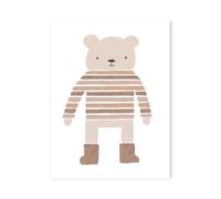 Impression Sur Toile Peinture Affiches Et Imprimés D'animaux Mignons, Lettres, Amour, Herbe, Feuilles, Soleil, Peinture Sur Toile Pour Décoration Murale De Chambre D'enfant(Ré,40x60cm)