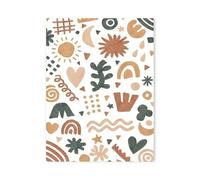Impression Sur Toile Peinture Affiches Et Imprimés D'animaux Mignons, Lettres, Amour, Herbe, Feuilles, Soleil, Peinture Sur Toile Pour Décoration Murale De Chambre D'enfant(C,30x40cm)