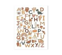 Impression Sur Toile Peinture Affiches Et Imprimés D'animaux Mignons, Lettres, Amour, Herbe, Feuilles, Soleil, Peinture Sur Toile Pour Décoration Murale De Chambre D'enfant(B,30x40cm)