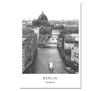 Impression Sur Toile Peintures Sur Toile Noir Et Blanc, Paysage Urbain Du Monde, Londres, Paris, New York, Affiches Et Impressions, Art Mural, Images Pour Décoration Intérieure, 30 X 45 Cm, Sans