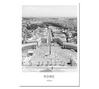 Impression Sur Toile Peintures Sur Toile Noir Et Blanc, Paysage Urbain Du Monde, Londres, Paris, New York, Affiches Et Impressions, Art Mural, Images Pour Décoration Intérieure, 15 X 20 Cm, Sans