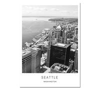 Impression Sur Toile Peintures Sur Toile Noir Et Blanc, Paysage Urbain Du Monde, Londres, Paris, New York, Affiches Et Impressions, Art Mural, Images Pour Décoration Intérieure, 30 X 45 Cm, Sans