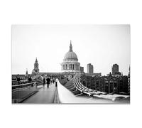 Impression Sur Toile Peintures Sur Toile Noir Et Blanc, Paysage Urbain Du Monde, Londres, Paris, New York, Affiches Et Impressions, Art Mural, Images Pour Décoration Intérieure, 21 X 30 Cm, Sans