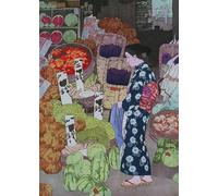 Impression Sur Toile Peintures Sur Toile Représentant Des Geishas Japonaises De Voyage À Tokyo, Art Mural Vintage, Impressions De Paysages, Affiches Pour Décoration De Salon, 30 X 45 Cm, Sans C
