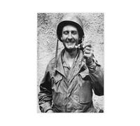 Impression sur toile Père Kapaun Serviteur de Dieu - Prêtre catholique - Décoration murale moderne pour chambre à coucher - Sans cadre - 40 x 60 cm