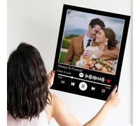 Impression sur toile personnalisée, art mural encadré sur toile pour mariage, famille, animal de compagnie, couple, Noël, anniversaire, décoration d'intérieur, cadeaux pour tous