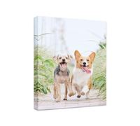 Impression sur toile personnalisée - Impressions sur toile avec vos photos sur mesure Art mural pour chambre à coucher, salon, mariage, bébé animal de compagnie (15x 20 cm)