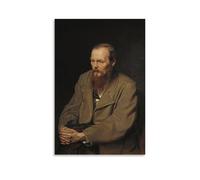 Impression sur toile Portrait de Fiodor Dostoïevski Vasily Petrov 30 x 45 cm