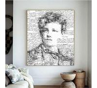 Impression Sur Toile Posters Décor Moderne Mur Art Portrait Peinture Sur Toile Photo Arthur Rimbaud Le Poète Affiches Sur Le Mur Photo Pour Salon