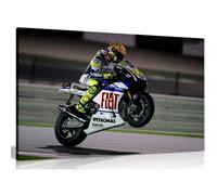Impression sur toile repr sentant le Grand Prix Moto de Valentino Rossi (76 x 50 cm)
