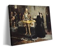 Impression sur toile représentant Albert Edelfelt Duc Charles IX de Suède insultant le cadavre de son ennemi Klaus Fleming - Impressions sur toile - Décoration d'intérieur