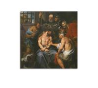 Impression sur toile représentant Anthony Van Dyck - Décoration murale moderne pour chambre à coucher - 70 x 70 cm