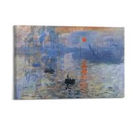 Impression sur toile représentant Claude Monet Painter Works (lever du soleil) - 20 x 30 cm