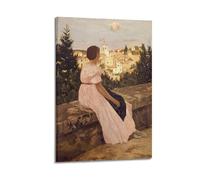 Impression sur toile représentant Frederic Bazille-A Beautiful Back View - Décoration d'intérieur - 30 x 45 cm