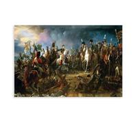Impression sur toile représentant la bataille d'Austerlitz Napoléon Bonaparte par François Gérard