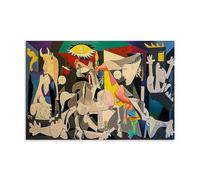 Impression sur toile représentant la célèbre peinture de Pablo Picasso (Guernica) 50 x 75 cm