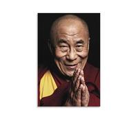 Impression sur toile représentant le 14e dalaï-lama - Décoration murale moderne - 20 x 30 cm