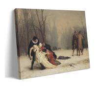 Impression sur toile représentant le duel après la mascarade de Jean-Leon Gerome - 30 x 45 cm