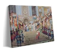 Impression sur toile représentant le Grand Condé de Louis XIV à Versailles en 1674 par Jean-Léon Gerome - 30 x 45 cm