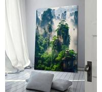 Impression sur toile représentant le Temple du Rocher, décoration murale, idéal pour la chambre, la cuisine, un anniversaire, une épouse ou un mari, 30 x 45 cm