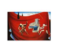 Impression sur toile représentant l'Orchestre rouge de Salvador Dali Painter Work (Musique - L'orchestre rouge) - 40 x 60 cm