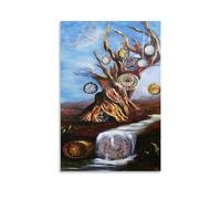 Impression sur toile représentant Salvador Dali (arbre abstrait) - Décoration murale pour chambre à coucher, salon - 50 x 75 cm