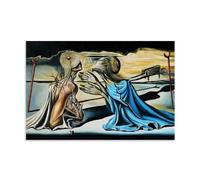 Impression sur toile représentant Tristan et Isolde par Salvador Dalí - Décoration murale moderne - 30 x 45 cm