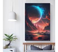 Impression sur toile représentant une Euphorie Stellaire Fantastique, décoration murale pour salon, chambre à coucher, cuisine, cadeau d'anniversaire pour femme, 60 x 90 cm