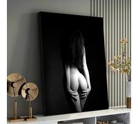 Impression sur toile représentant une femme nue, art mural contemporain, décoration minimaliste pour la maison, figure féminine, décoration de chambre, peinture de salon, 60 x 90 cm, sans cadre