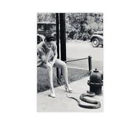 Impression sur toile représentant une femme qui marche un serpent pour décoration de chambre à coucher, bureau, chambre, cadeau 40 x 60 cm