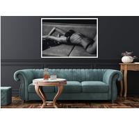 Impression sur toile représentant une fille sexy au lit, décoration murale sensuelle, affiche de belle fille, peinture de femme, 60 x 80 cm, sans cadre