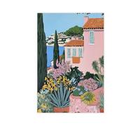 Impression sur toile Riviera italienne - Décoration murale pour salon, chambre à coucher - 30 x 45 cm