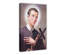 Impression sur toile Saint Gerard Majella Patron - Décoration pour chambre à coucher, bureau, chambre - 60 x 90 cm