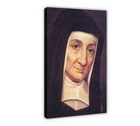 Impression sur toile Sainte Louise de Marillac - Décoration murale pour chambre à coucher, bureau, chambre, cadre cadeau - 50 x 75 cm