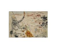 Impression sur toile Salvador Dali L'âge d'or de Don Quichotte - Décoration murale d'intérieur moderne - 40 x 60 cm