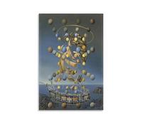 Impression sur toile Salvador Dali Painter Work (vitesse maximale de la Madone de Raphaël) - Décoration murale d'intérieur moderne - 50 x 75 cm