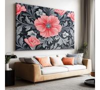 Impression sur toile sans Cadre William Morris Floral Plante imprimés sur toile Peinture d'art Tableau mural de grande taille Affiche moderne Salon Chambre Tableau Decor Murale 100 x 50cm