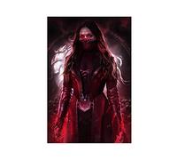 Impression sur toile Scarlet Witch Wanda Maximoff Elizabeth Olsen Movie Hero 22 pour salon, chambre à coucher, 30 x 45 cm