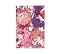 Impression sur toile Special Art Doki Doki Literature Club - Esthétique - Motif jeux vidéo - Décoration pour chambre à coucher, bureau, chambre - Cadeau - 50 x 75 cm