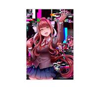 Impression sur toile spéciale Doki Doki Literature Club - Esthétique - Motif jeu vidéo - Décoration pour chambre à coucher, bureau, chambre - Cadeau - 30 x 45 cm