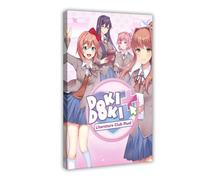 Impression sur toile spéciale Doki Doki Literature Club - Impression sur toile pour salon, chambre à coucher - 20 x 30 cm