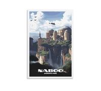 Impression sur toile style vintage Naboo Star The Wars pour chambre à coucher, salle de bain, décoration murale 40 x 60 cm