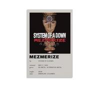 Impression sur toile « System of A Down Mezmerize » - Convient pour chambre à coucher, salle à manger et salon - Belle œuvre d'art - Cadeau idéal pour vos amis - Style sans cadre - 50 x 75 cm