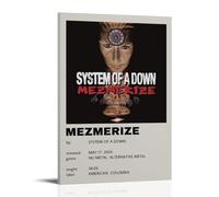 Impression sur toile « System of A Down Mezmerize » - Convient pour chambre à coucher, salle à manger et salon - Belle œuvre d'art - Cadeau idéal pour vos amis - Style cadre 30 x 45 cm