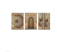 Impression sur Toile Tableau Porte Islamique Architecture Religieuse Peintures Decoration Affiche Murale Art sans Cadre (3X20X30CM)