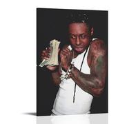 Impression sur toile Tha Carter IV-Lil Wayne - Convient pour chambre à coucher, salle à manger et salon - Belle œuvre d'art - Cadeau idéal pour des amis - Style cadre - 30 x 45 cm