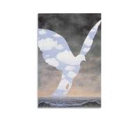 Impression sur toile The Big Family par Rene Magritte - Décoration murale - 20 x 30 cm