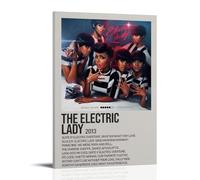 Impression sur toile The Electric Lady par Janelle Monae - Décoration murale pour salon - 40 x 60 cm - Style cadre